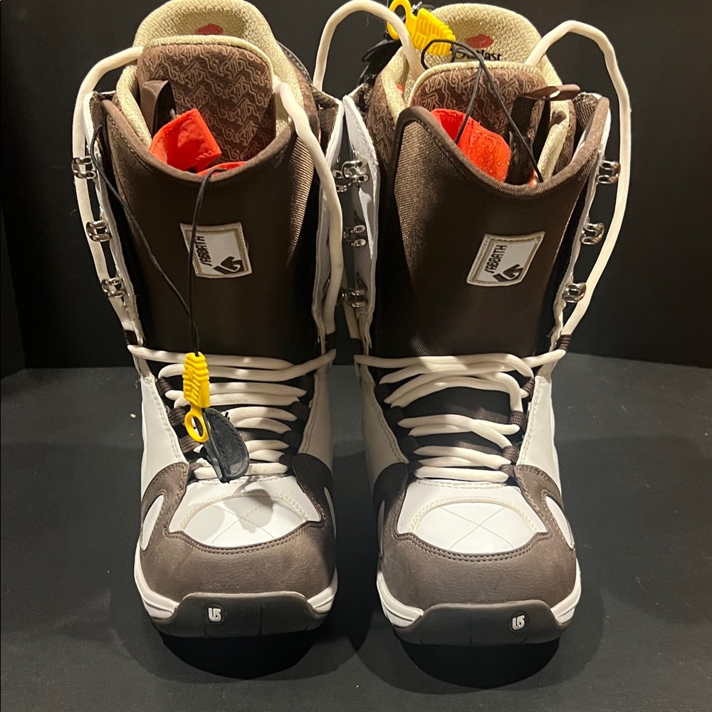 Burton Brown and White Snowboard Boots